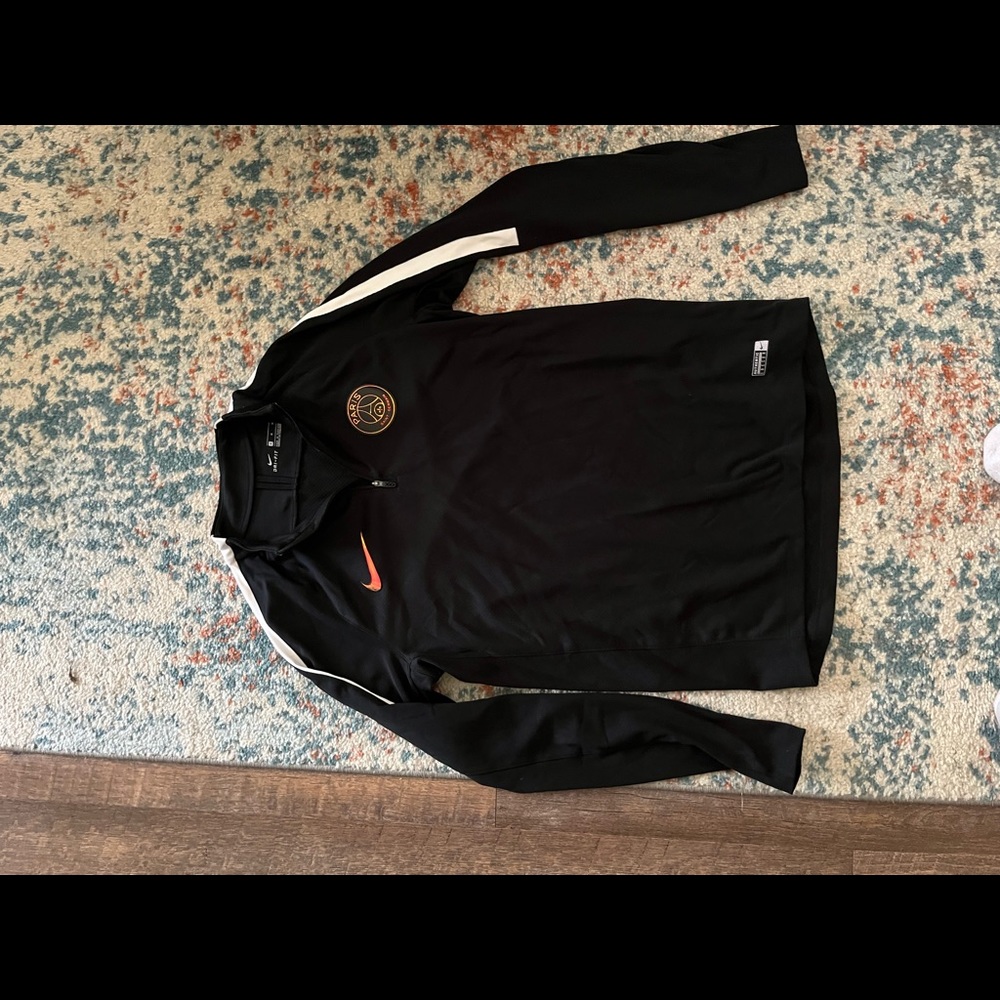PSG medium black athletic quarter zip